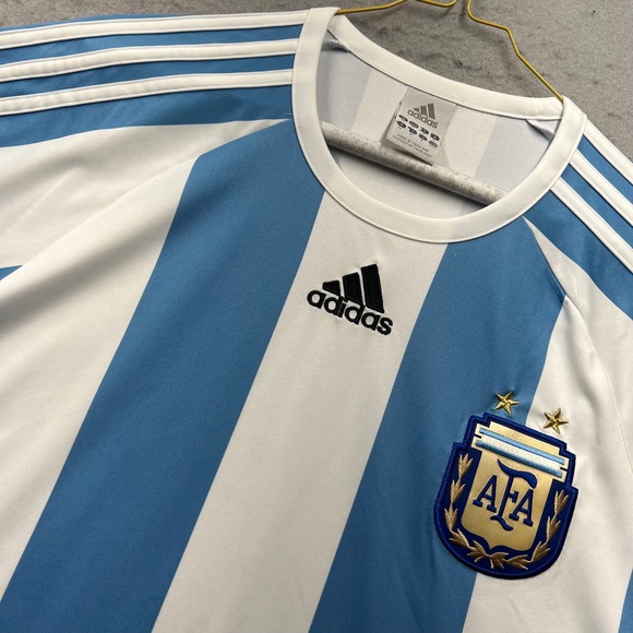 adidas Other - Adidas Argentina National Team Soccer Jersey Blue White Striped AFA‎ Mens Medium